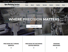 Tablet Screenshot of apexmachining.co.uk